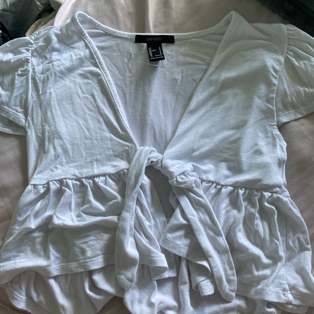 white tie top